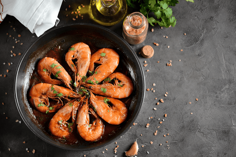 Whole Cooked Extra Large Prawns 1KG FROZEN